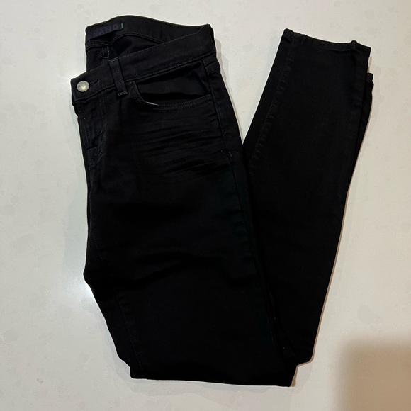 J Brand Jet Black Skinny Jeans - Picture 2 of 9